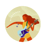 Sparkling Rock On Sticker by Mineragua