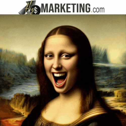 Mona Lisa Wow GIF by FlySMarketing.com