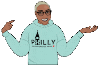 becausephillyislove love pride philly because philly is love Sticker