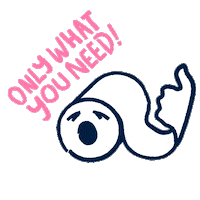 Typography Toiletroll Sticker by HumanAfterAll