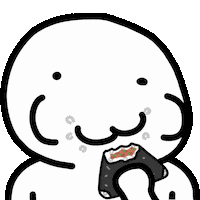 Onigiri Eating Sticker