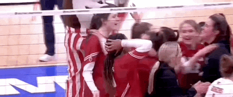 Volleyball Wisconsin GIF by NCAA Championships