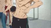 stretching GIF by Funimation