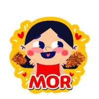 Fried Chicken Food Sticker by MOR Store