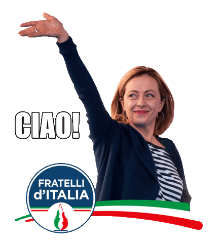 Giorgia Meloni Italia Sticker by Fratelli d'Italia