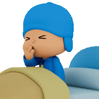 Sleepy Wake Up Sticker by Pocoyo
