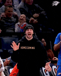 Going Crazy Lets Go GIF by OKC Thunder