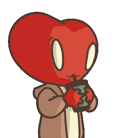 Heart Coffee Sticker by LT3 Creations