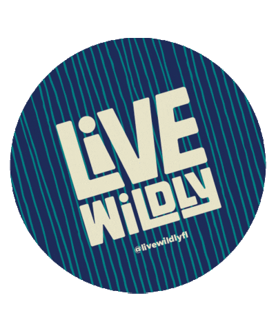 LiveWildlyFL florida wild live wildly live wildly fl Sticker