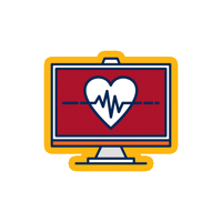 Heart Unmc Sticker by Nebraska Medicine