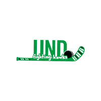 Fighting Hawks Hockey Sticker by University of North Dakota
