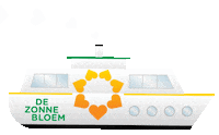 boat ship Sticker by Zonnebloem