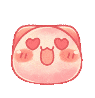 TONESHIEEE pink orange spa neko Sticker