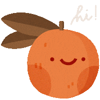 Orange Smile Sticker