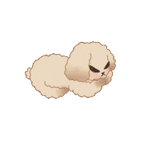 Sleepy Dog Sticker