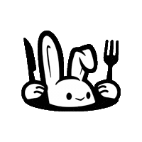 Hungry Sticker by Bunny Spirits
