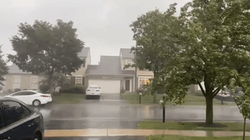 Strong Winds and Heavy Rain Reported in Chicago Suburbs