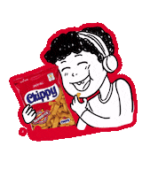 Snacks Chips Sticker by Chippy Philippines
