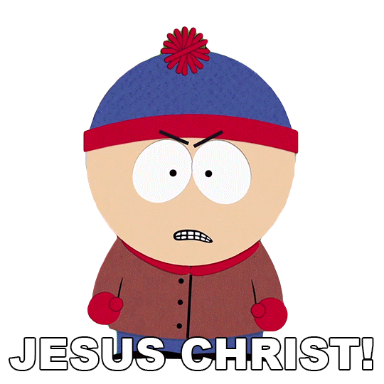 Stan Marsh Jesus Sticker by South Park