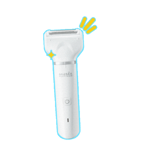 MuseePlatinumTokyo giphyupload hair removal smooth skin hairless Sticker