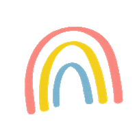 Rainbow Good Things Are Coming Sticker by Natalie Franke