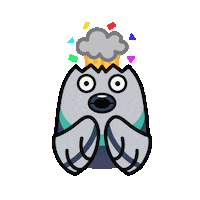Bird Omg Sticker