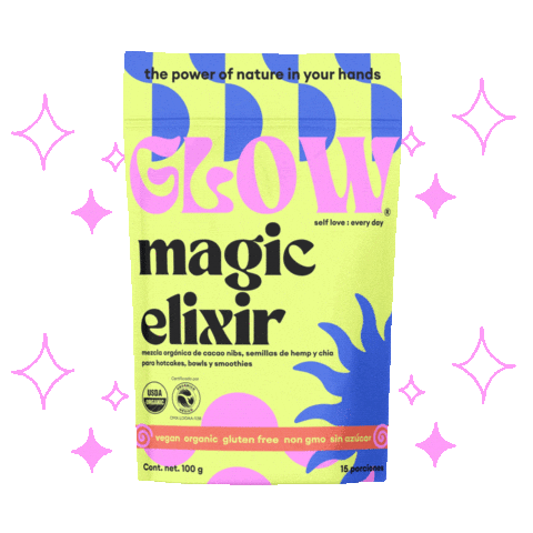 GLOWSuperfoods giphyupload glow magicelixir Sticker