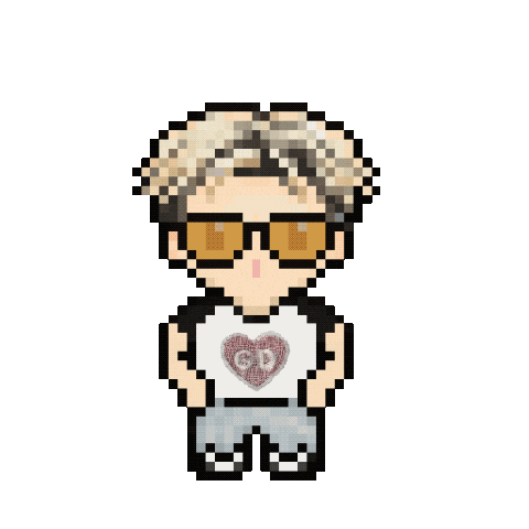 G Dragon Pixel Sticker
