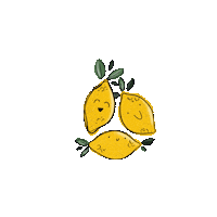 LadyChubbletters happy summer spring lemon Sticker