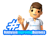 robbyson robby robbyson robbysonimprovingbusiness Sticker