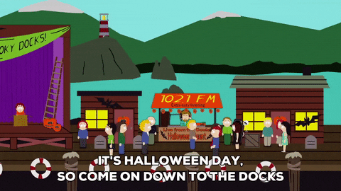 halloween walking GIF by South Park 