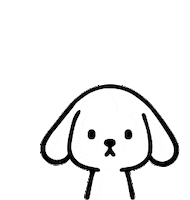 Surprised Dog Sticker by duskin_dusken_official