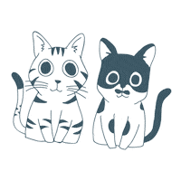 Cat Gatos Sticker