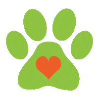 Heart Paw Sticker by The Humane Society for Tacoma and Pierce County