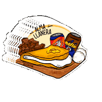 lbcreativa cachapa comida venezolana maltín polar casabe Sticker
