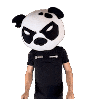 MadpandaMsport victory dancing panda race week happy panda Sticker