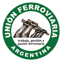 UnionFerroviaria union trabajo trenes vamospormas Sticker