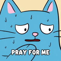 Blue Cat Help GIF