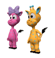 yazuadventures happy fun pink blue Sticker