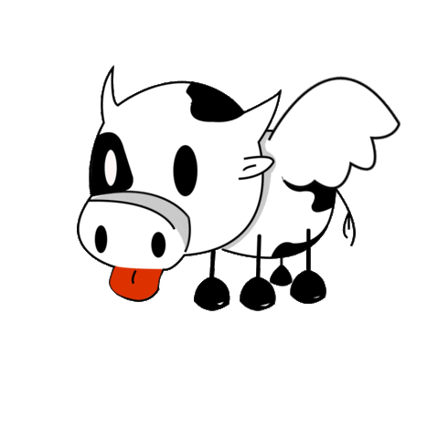 ignacioribes giphyupload fly cow vaca Sticker