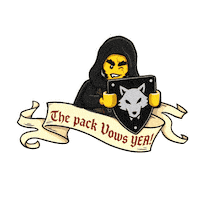 Wolf Laughing Sticker