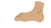 emojivid emoji people foot emojivid Sticker