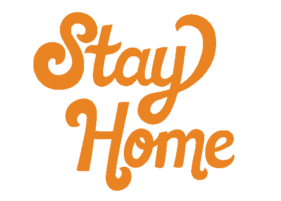 Stay Home Night In Sticker