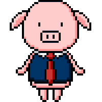 PiggyFarm hello hi wave pig Sticker