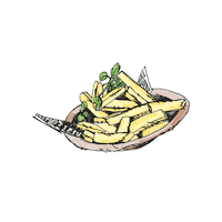 elfergenusswelt tasty fries streetfood foodtruck Sticker