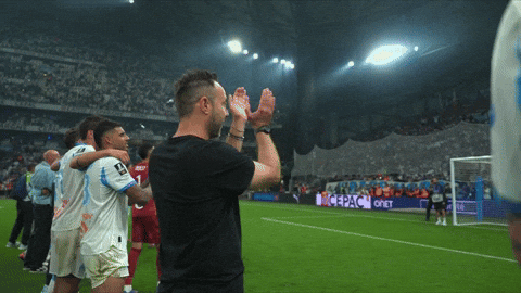 De Zerbi Smile GIF by Olympique de Marseille