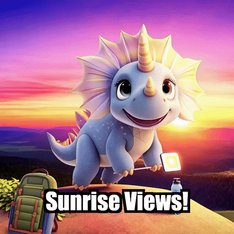 Sunrise Hiking GIF by Divineasaur