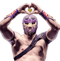 Lucha Libre Love Sticker