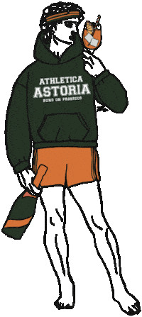 David Running Sticker by TEAM THE VINYLINO