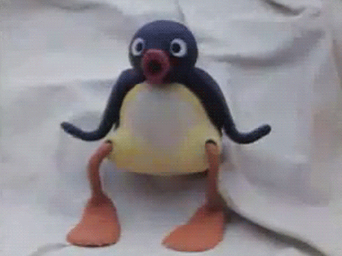 Penguin Reaction GIF by MOODMAN